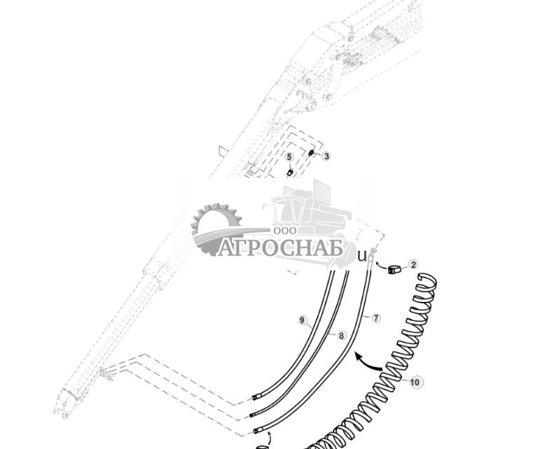 Oil Lines, Direct Housing, Extension Boom, CH9 - ST812233 589.jpg